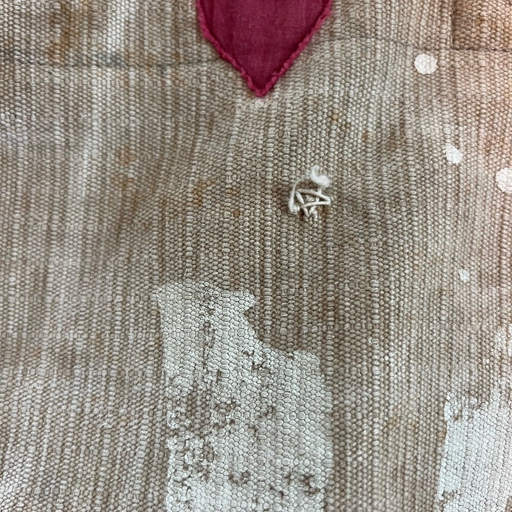 Magnolia Pearl Cream Canvas Tote with Heart Detail - Picture 2 of 6